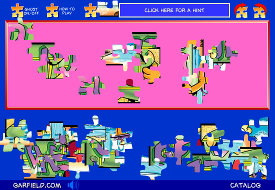 A Garfield Jumbled Jigsaw: August 2002 Logo
