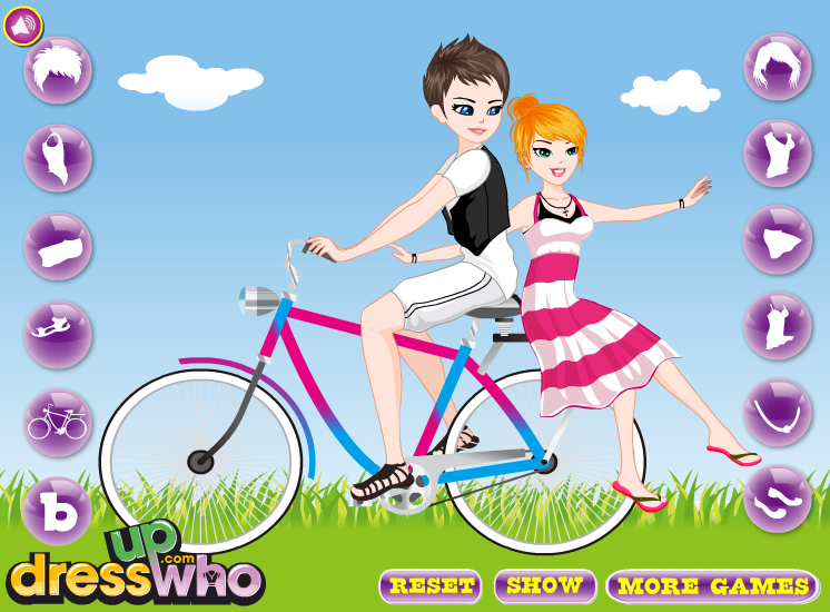 Loving Bicycle Couple