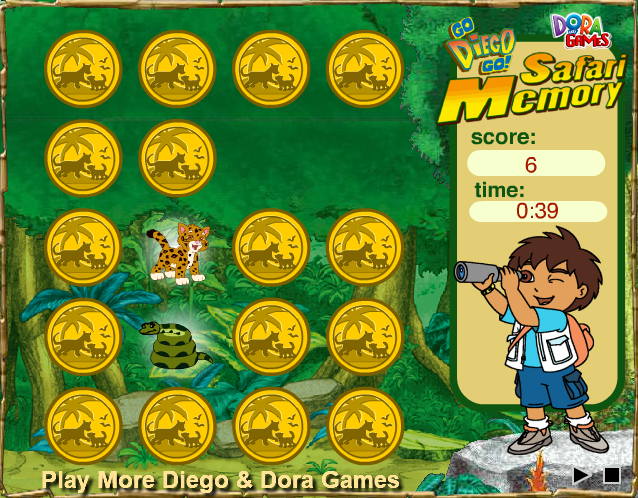 Go Diego Go! Safari Memory