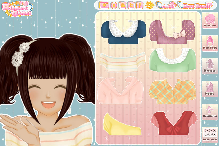 Shoujo manga avatar creator: female