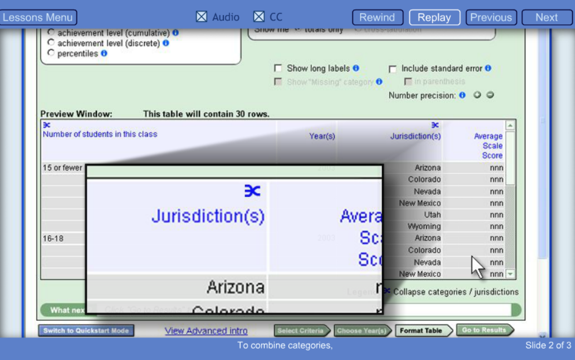 NAEP Data Explorer Tutorial