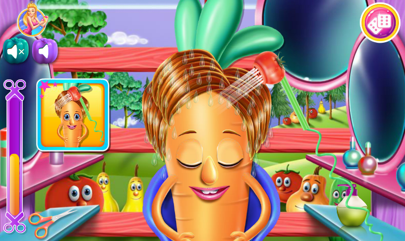 Vegetables At Hair Salon