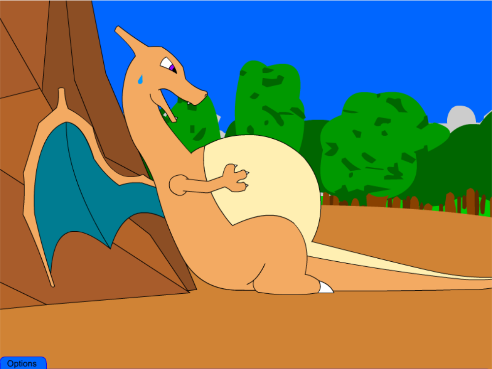 Interactive pregnant Charizard
