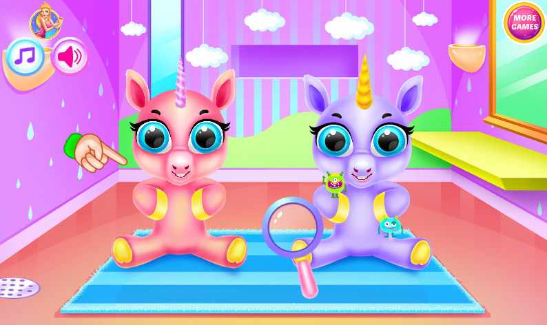 Baby Unicorns: Caring And Dress up