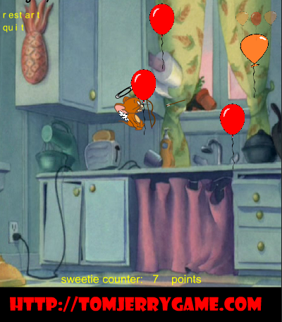 Tom and Jerry Shoot Balloon