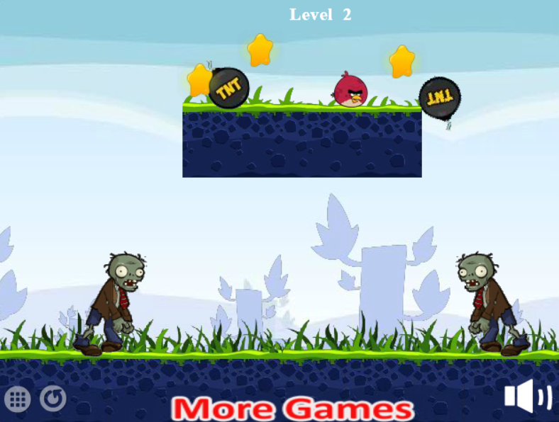 Angrybird Bomb Zombies