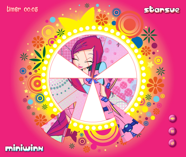 Winx Roxy Style: Round Puzzle