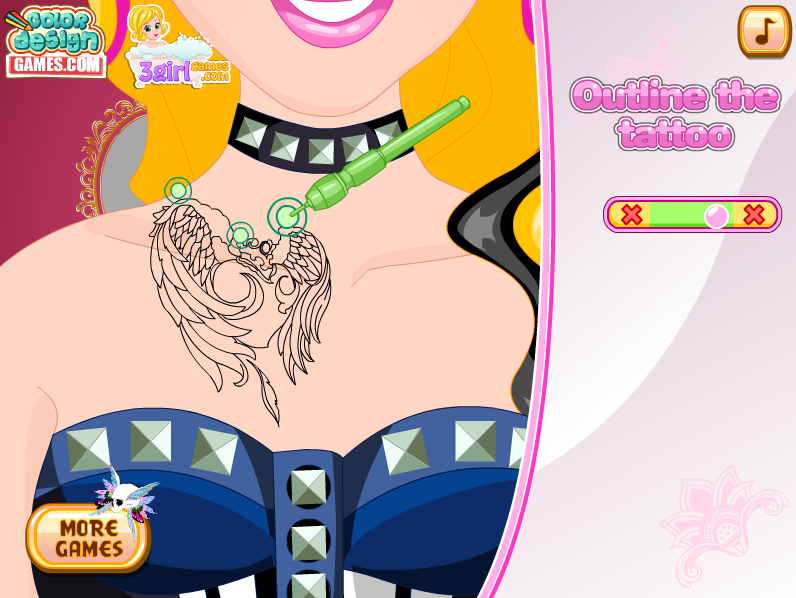 Barbie Tattoo Design