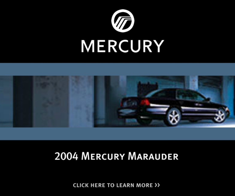 2004 Mercury Marauder Banner Ad