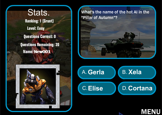 Halo PC Quiz