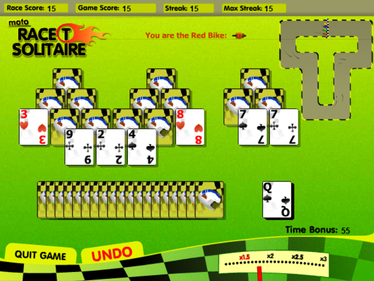 Moto Race T Solitaire