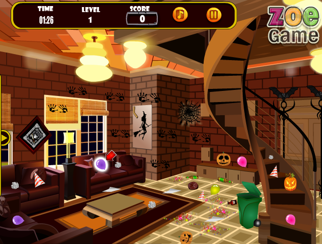 Zoe's Halloween Clean Up