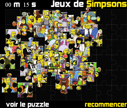 Jeux de Simpsons voir le puzzle