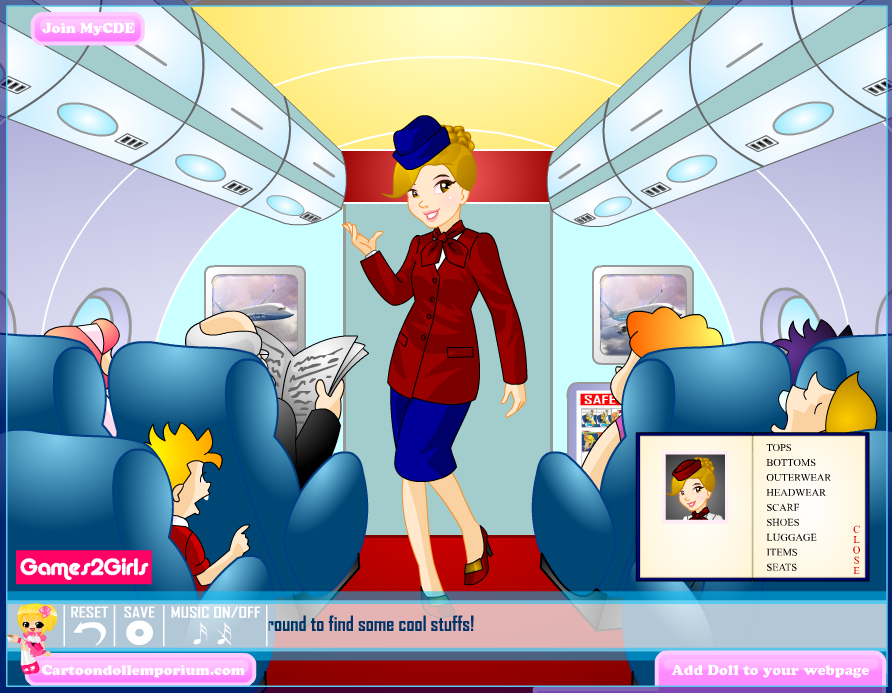 Cute Stewardess