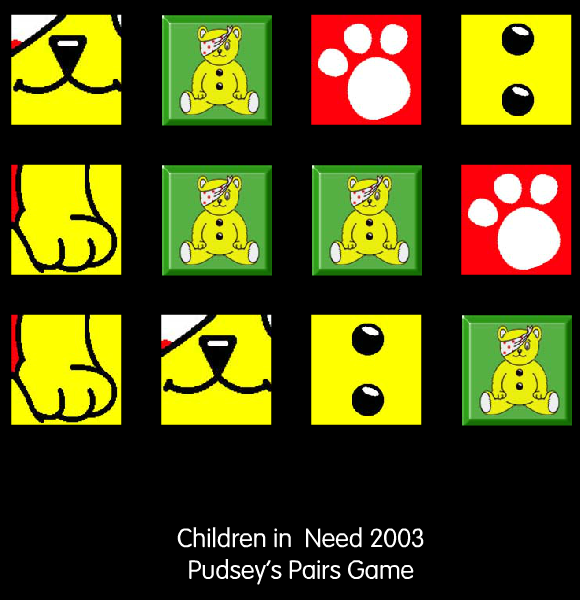 Pudsey's Pairs Game