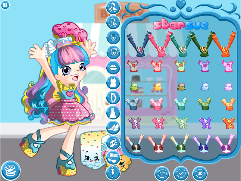 Shopkins Shoppies Rainbow Kate Dress Up