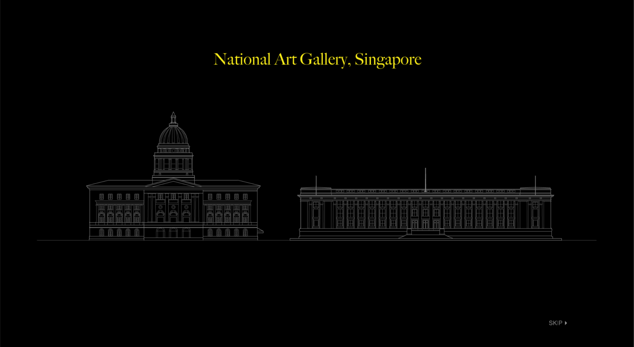 National Art Gallery Singapore 2007 Website Intro