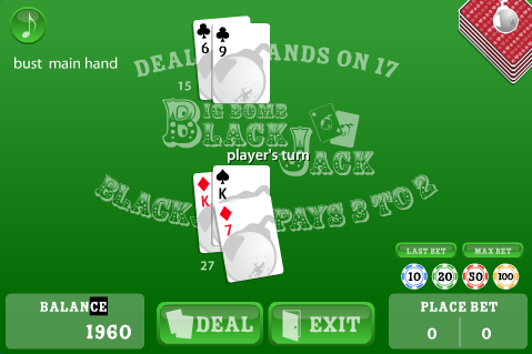 Big Bomb Blackjack