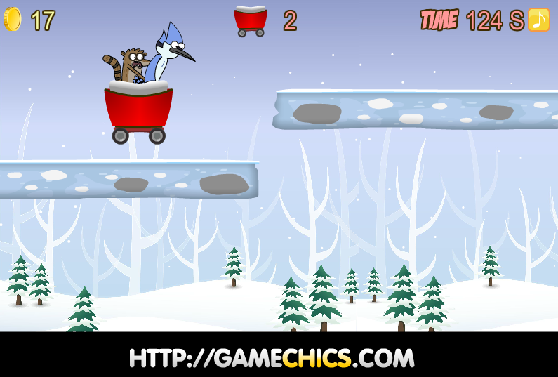 Regular Show Snow Race