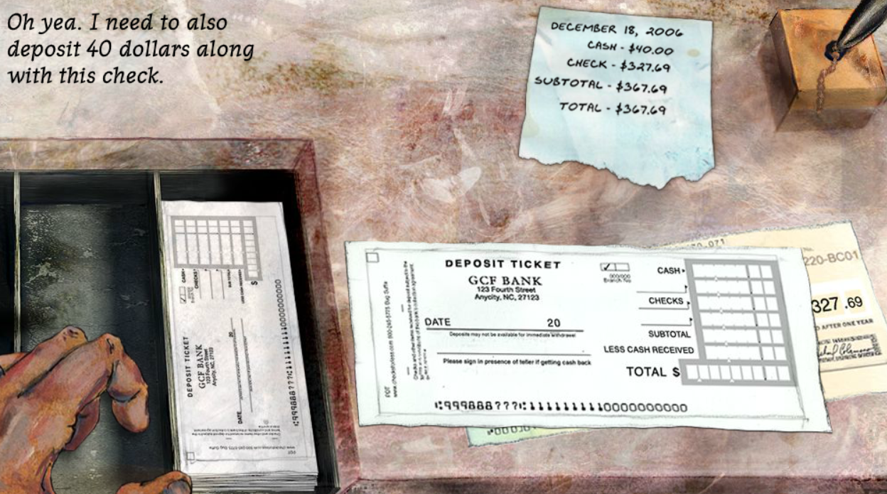 Everyday Life Activities - Deposit