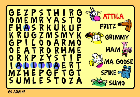 Mother Goose and Grimm Wordsearch