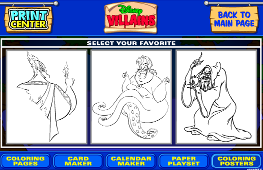 Print Center: Disney Villains