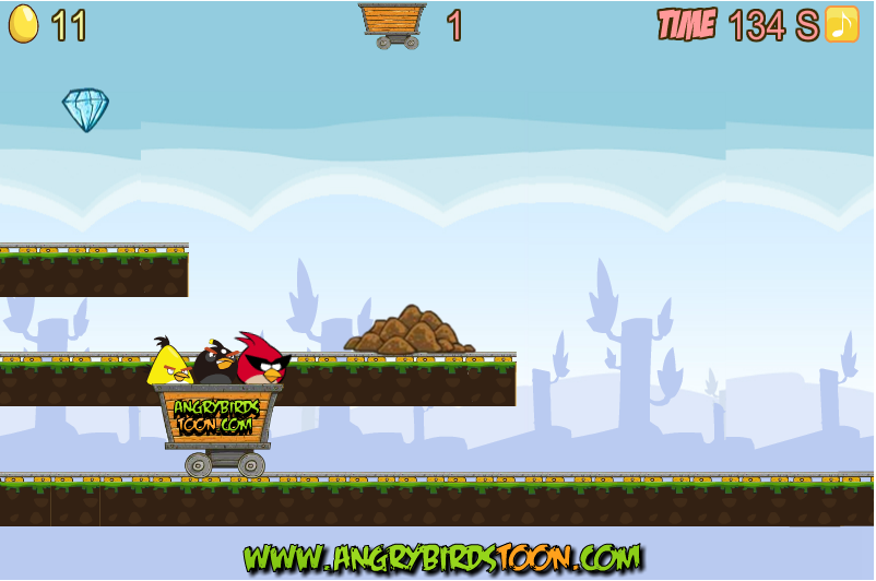 Angry Birds Dangerous Railroad