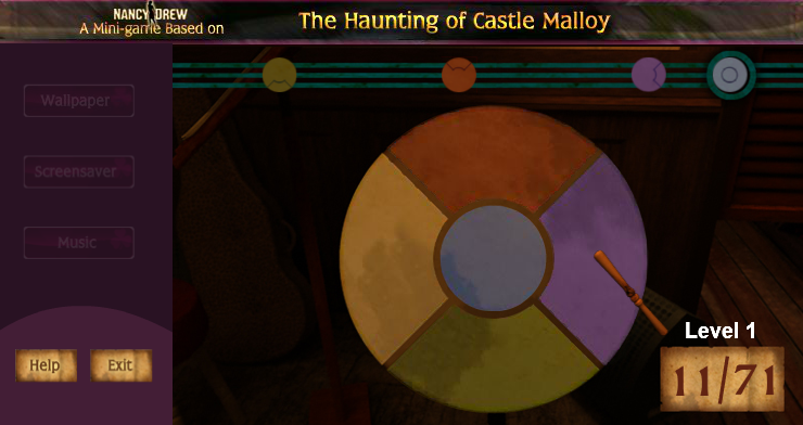 Nancy Drew: The Haunting of Castle Malloy Minigame