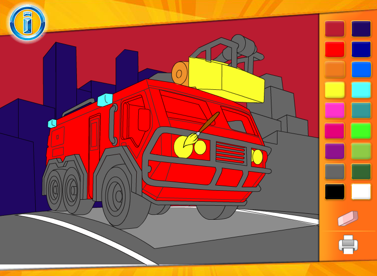 Imaginext Firetruck Coloring