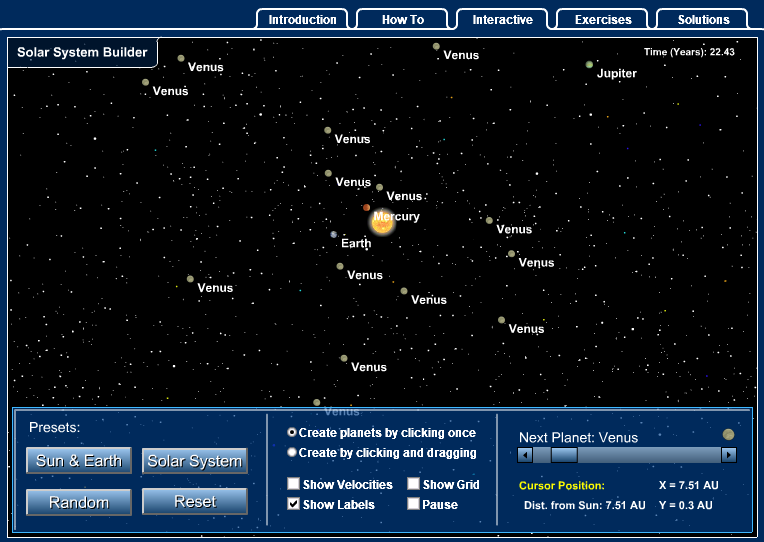 Solar System Builder