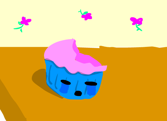 muffin happy face :D