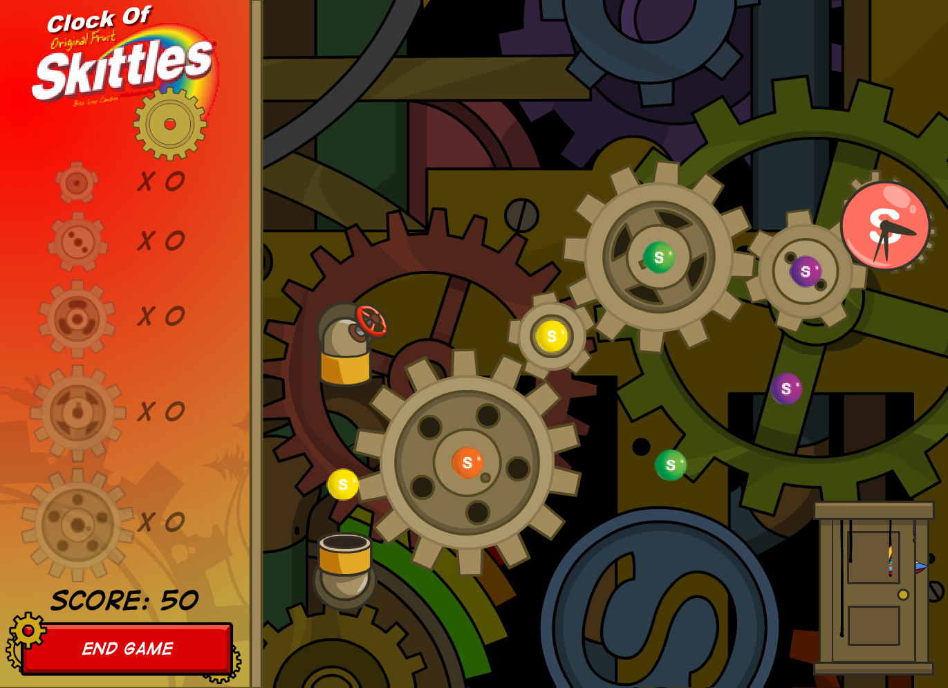 Clock of Skittles