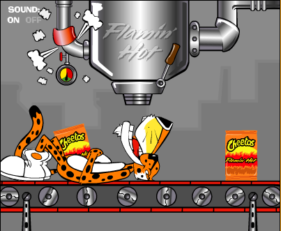 Cheetos Flamin' Hot Factory Animation