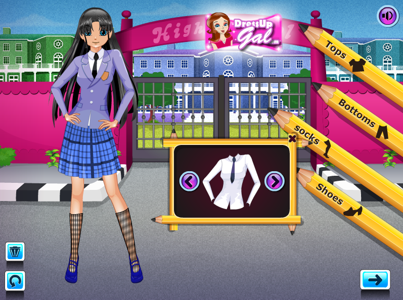 Cute School Girl Makeover