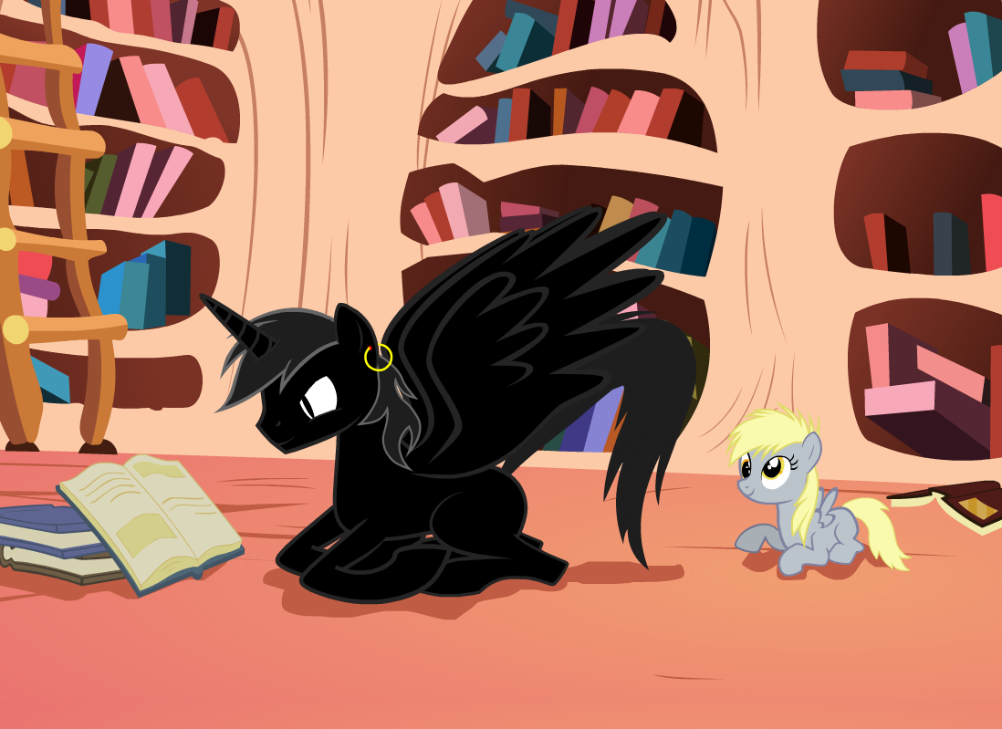 Animated Commission: NameLess and Filly Derpy