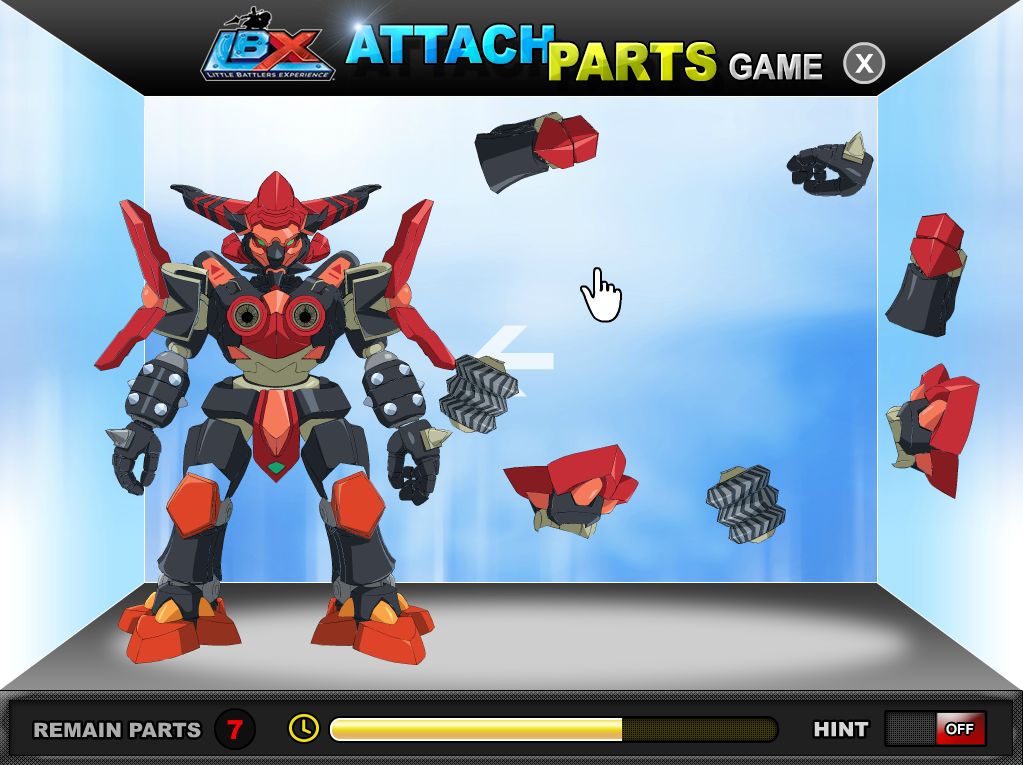 LBX: Attach Parts Game