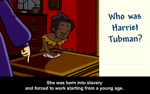 Harriet Tubman: with Annie & Moby