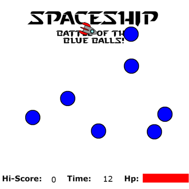 Spaceship: Battle of the Blue Balls!