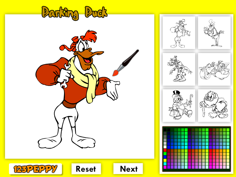 Darking Duck Colouring Page