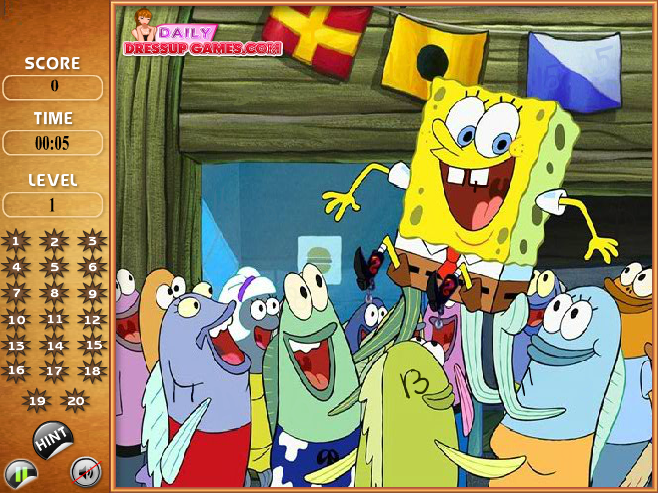 SpongeBob Find The Numbers