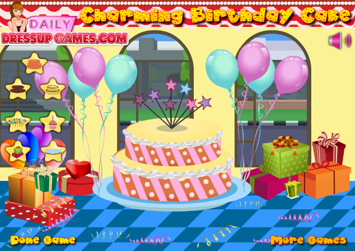 Charming Birthday Cake