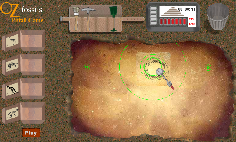 OZ Fossils: Pitfall Game