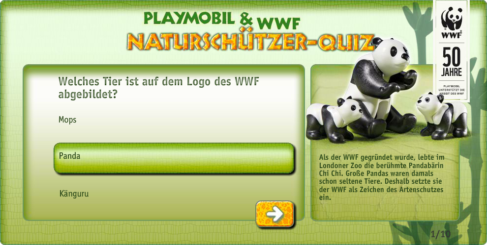 Playmobil & WWF Naturschützer-Quiz