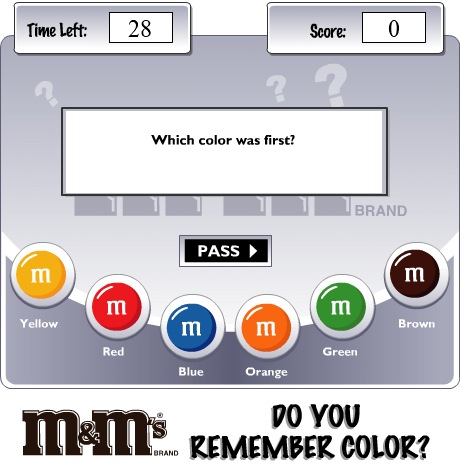 M&M's: Do You Remember Color?