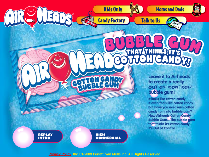 Airheads Cotton Candy Bubble Gum Promo