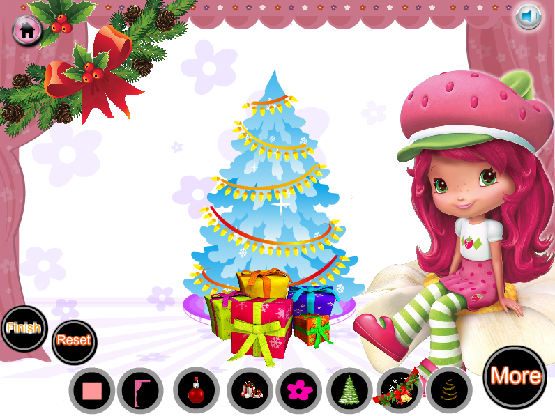 Strawberry Shortcake Christmas Room Decoration