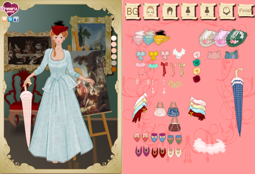 Historical Art Model Dress up Game