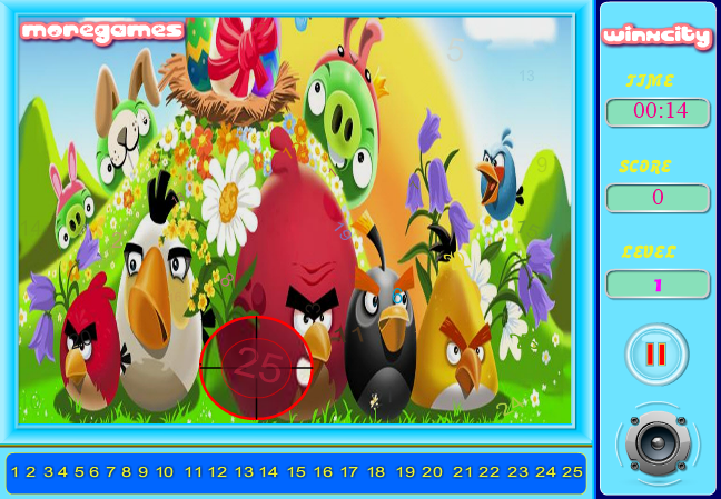 Angry Bird Find the Numbers