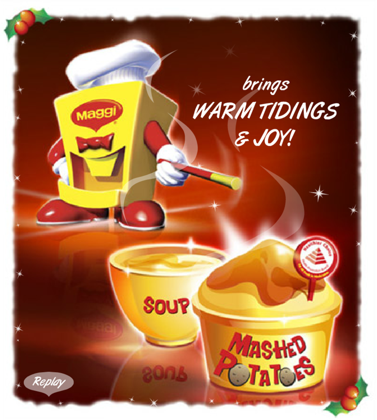 Mr Magic Maggi Machine Christmas E-card