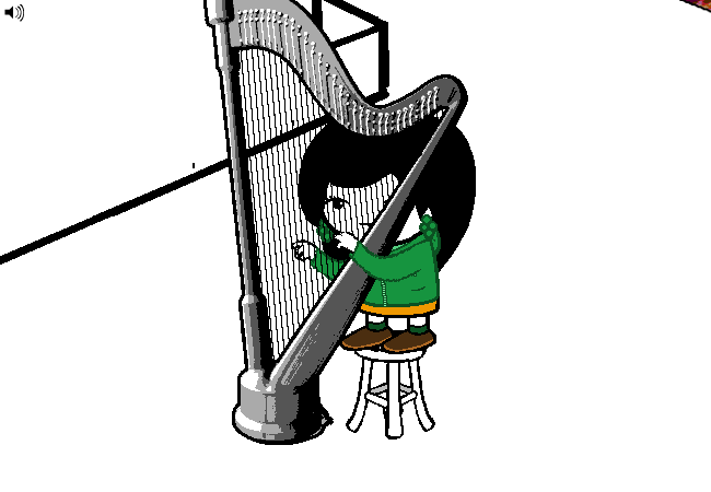 [S] Erica: Play a lovely harp refrain.